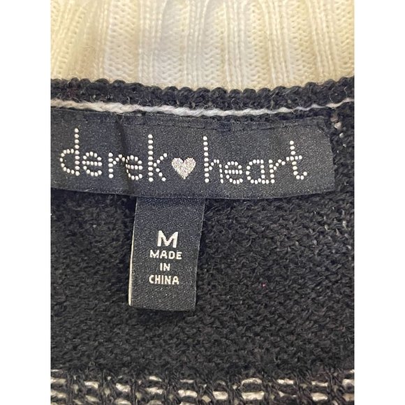 Derek Heart Womens Elf Christmas Sweater Jingle Bells Black Green Size Medium - Picture 7 of 8